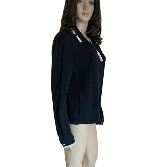 St. John sport Jackets & Coats Knit Zip Front Blazer size L - Picture 10 of 12